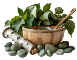 Аксессуары и камни для бани, сауны