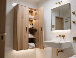 Навесные шкафы для ванной