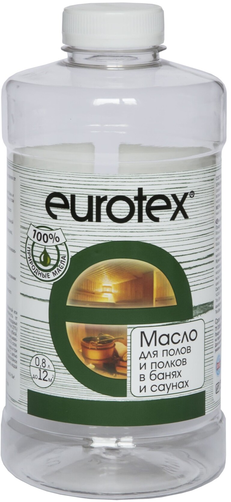 Масло защитное Eurotex Сауна (0,8л) купить с доставкой в МЕГАСТРОЙ  Стерлитамак