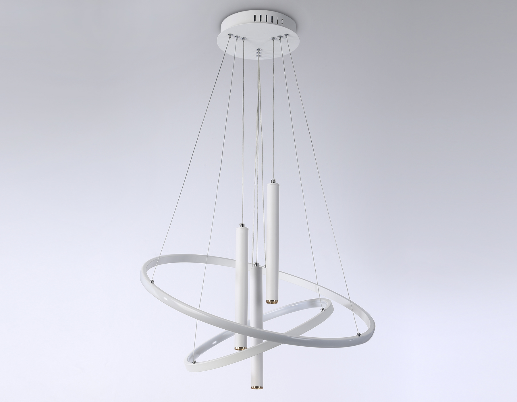 Светильник светодиодный подвесной Ambrella light FL5371/2+3 WH белый ...