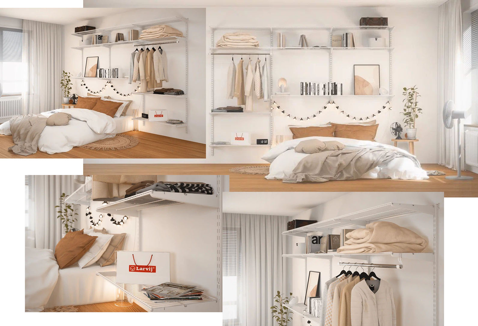 Система для хранения в уютной спальне